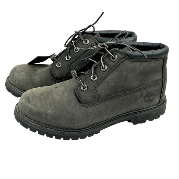 TIMBERLAND Women's Size 9 Waterproof Nellie Chukka Double Boots Black Gray - Picture 1 of 12